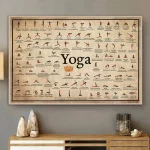 Yoga Poster Home Exercise Gym Yoga Ashtanga Chart Pose Health Poster Canvas Painting Print Wall Art Picture Living Room Decor - Image 2