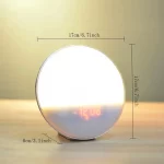 Sunrise Alarm Clock Wake Up Light Clock Sunrise/Sunset Simulation Digital Clock with Night Light FM Radio Desk Clocks - Image 6