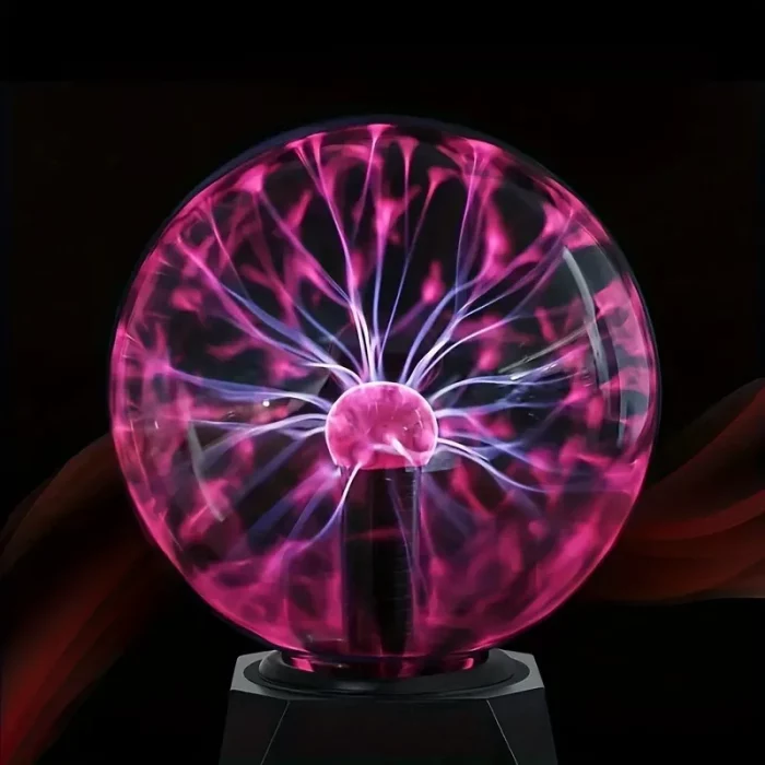 RGB Electrostaticion Plasma Ball Lamp - Touch Control Lightning Globe, USB Powered Color-Changing Mood Light with Glass Cover - Image 5