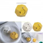 QX2E Timer Cube-Kitchen Timers for Cooking Studying Working Sports White Yellow