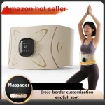 2025 EMS micro-current pulse massager waist and abdomen hot compress belt sports sweat home heating waist massage instrument