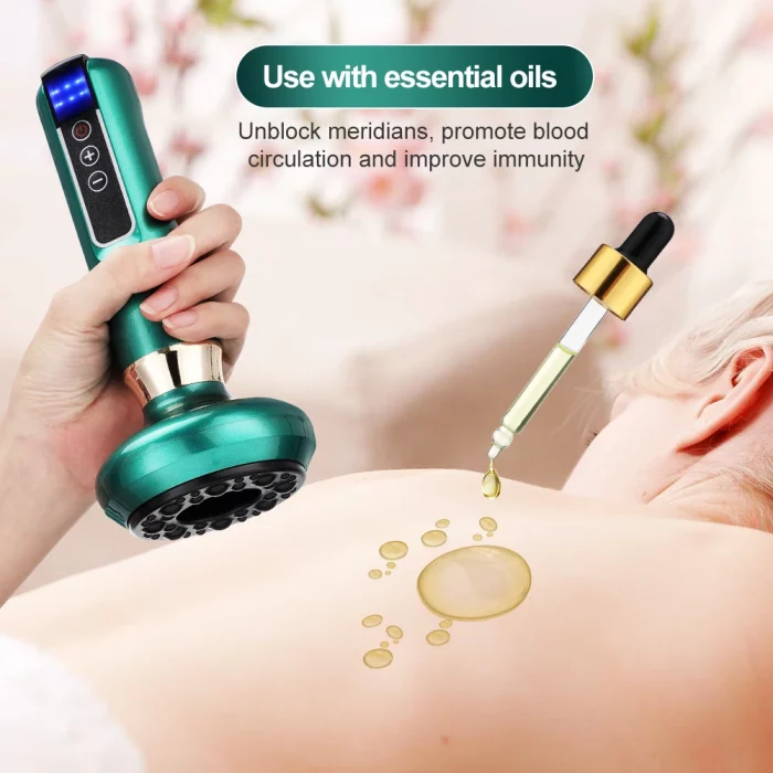 6/12 Gear Electric Cupping Massager Vacuum Suction Cup GuaSha Anti Cellulite Beauty Health Scraping Heat Body Slimming Massage - Image 6