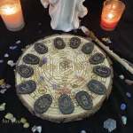 Wood Runes Stone Set Witches Rune Set 14 PCS Engraved Rune Symbol for Divination - Image 3
