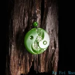 Real Natural Green Jade Taiji Bagua Pendant Necklace Carved Charm Jadeite Jewelry Fashion Amulet Gifts for Men Women Gemstone - Image 6