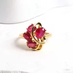 S925 silver Light Luxury Design Natural Filled Ruby Ring elegant for women fine jewelry Anniversary & Engagement gift - Image 9