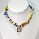 Bandana Necklace Collection – Snake, Cross, Heart, H, and Evil Eye Pendants, Lucky Protective Necklace - Image 4