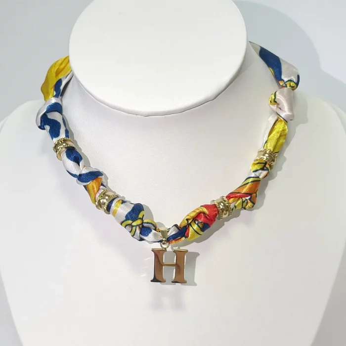 Bandana Necklace Collection – Snake, Cross, Heart, H, and Evil Eye Pendants, Lucky Protective Necklace - Image 4