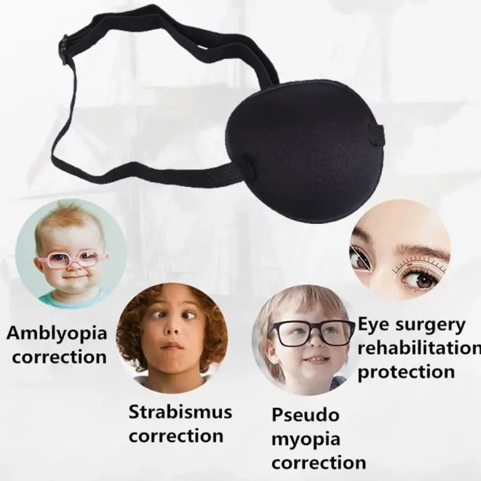 Single Eye Patch For Monocular Correction Of Amblyopia Multiuse Eye Mask For Halloween Parties Costume Parties Props Eye Patch - Image 3