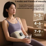 2025 EMS micro-current pulse massager waist and abdomen hot compress belt sports sweat home heating waist massage instrument - Image 3