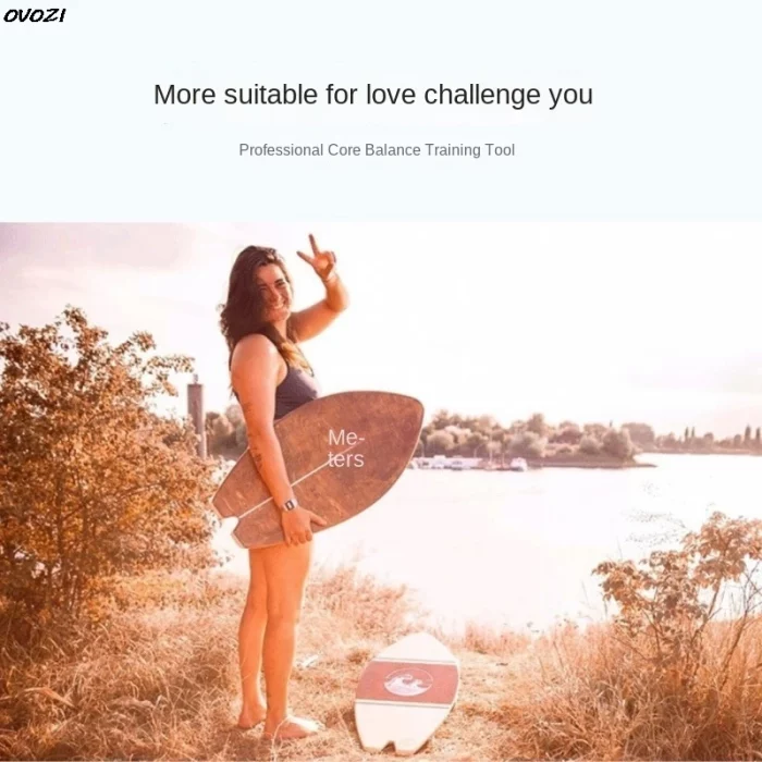 OVOZI Balance Board Adult Full Birch Board Surfboard Snowboard Yoga Fitness Core Training Adult Board Hot New - Image 3
