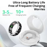2024 COLMI R11 Smart Ring, Fidget Spinner Anxiety Relieve Ring with Charging Case for Men, Health Sleep Monitor, 5ATM Waterproof - Image 4