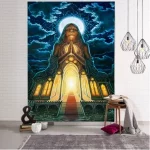 Buddha Mandala Bohemian Tapestry Art Deco Blanket Curtain Hanging Home Bedroom Living Room Decoration tapestry wall hanging