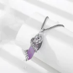 Eudora Dragon Twining Hexagonal Natural Amethyst Prismatic Necklace Energy Healing Stone Crystal Pendant Man Women Jewelry Gift - Image 4