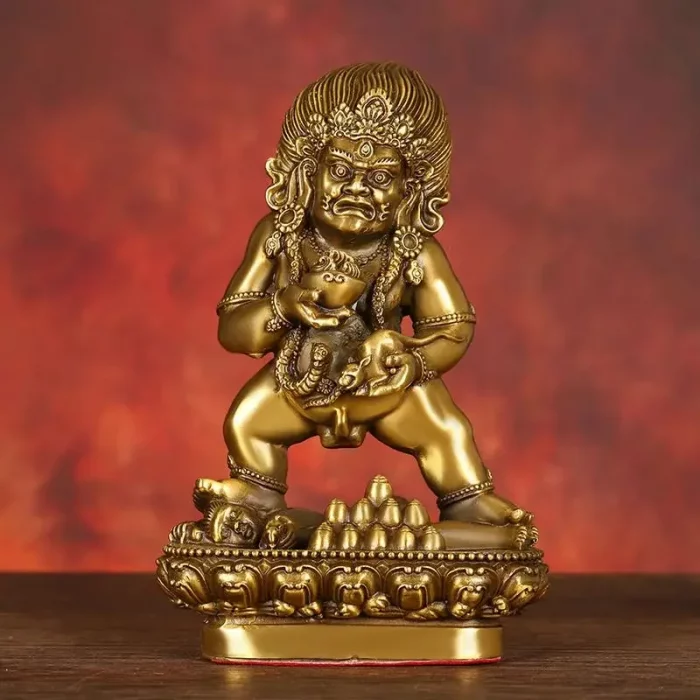 Copper God of Wealth Ornaments Buddha Statue Home Office Enshrined To Attract Wealth Bronze Statue - Image 3