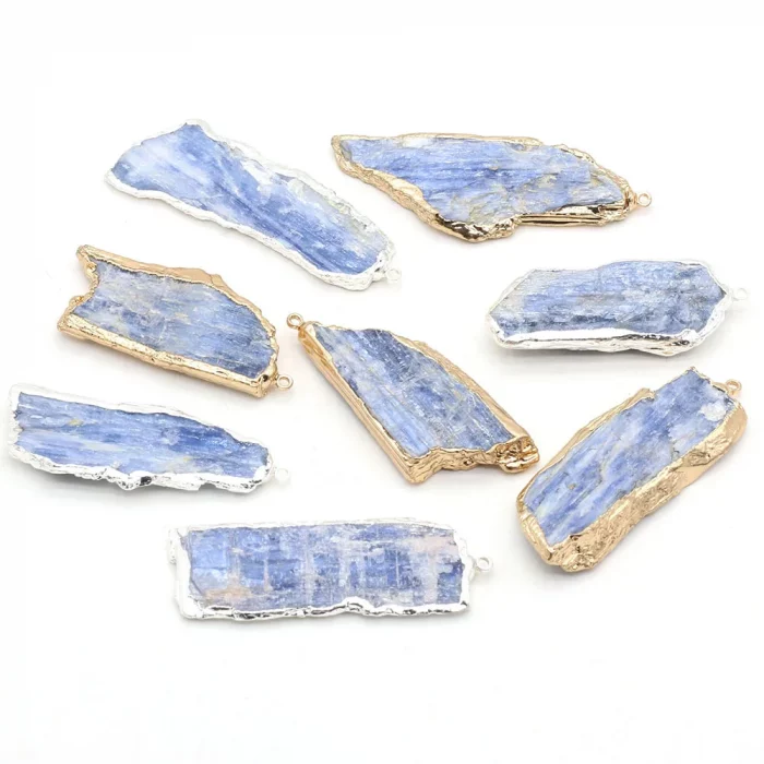 Natural Stone Blue Spodumene Rough Irregular Pendant For Jewelry MakingDIY Necklace Earring Hanging Accessories Charm Gift Party - Image 7