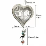 Fairy Wind Spinner Garden Wind Chimes Hanging Decorations Outdoor Wedding Kawaii House Home Room Decor Bell Valentine's Day Gift - Image 6