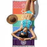Rainbow Boho Beach Mat Mandala Blanket Striped Wall Hanging Tapestry Scarf Yoga Mat PRE Tapestries - Image 5