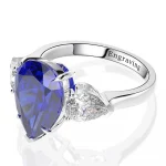 Sparkling 925 Sterling Silver 10*14mm 5ct Sapphire Ruby Topaz Lab Diamond Wedding Party Fine Jewelry Gemstone Rings for Women - Image 6