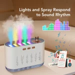 Air Humidifier Five-Hole Spray Aromatherapy Creative Dynamic Colorful Voice Control 700ml Musical Aroma Diffuser For Household - Image 3