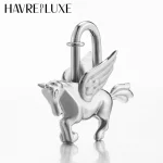 Bag Pendant For Birkin Kelly Bag Pegasus Lock Charm All-steel Animal Metal Lock Bag Pendant High-end Charm Necklace - Image 3