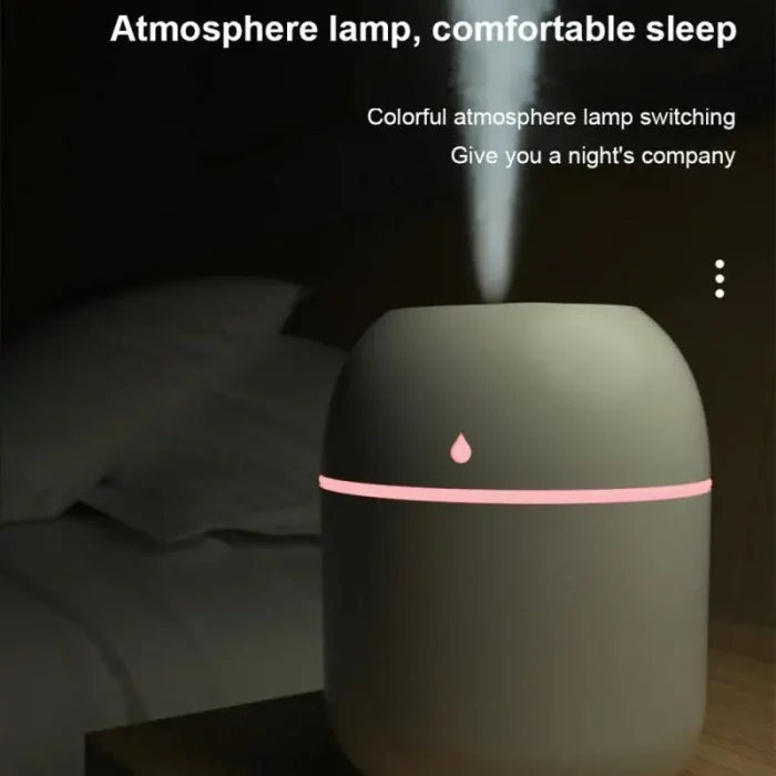 Portable Water Drop Humidifier USB Desktop Indoor Air Atomization Humidifier Household Mute Large Spray Humidifier - Image 5