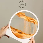 12 Inch 3D Moving Sand Art Picture Round Glass Ocean Sandscape Hourglass Quicksand Craft Flowing Sand Painting Home Decor - Image 3