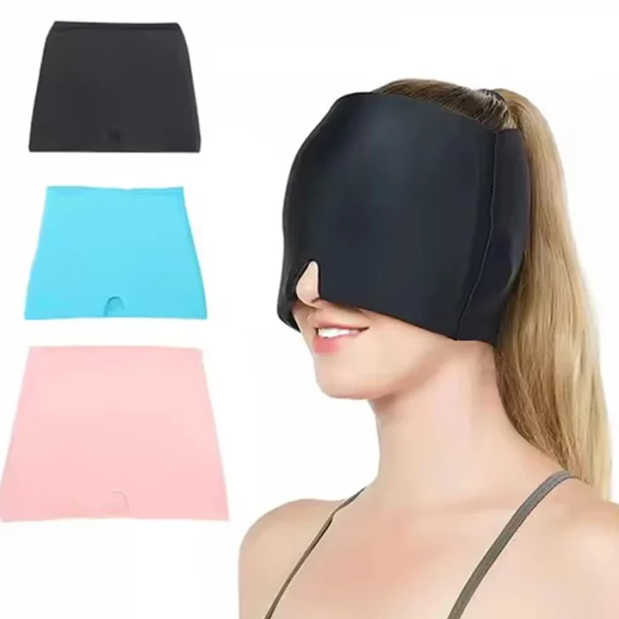 Headgear Migraine Relief Cap Gel Ice Cap Cold Compress Therapy Cap Ice Head Wrap Pack Eye Mask For Pressure Relieve Pain - Image 4