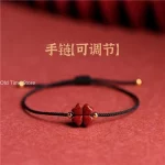 Tibetan Buddhist Lotus Flower Beads Bracelets For Women Handmade Braided Red Black Rope Lucky oga Meditation Bracelet Jewelry - Image 6