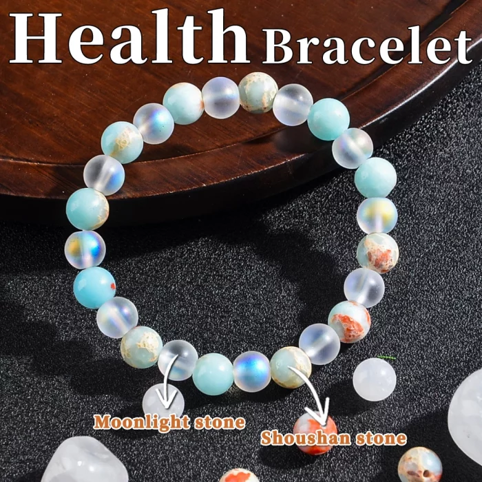 8mm Natural Shoushan Stone Health Bracelet, Bringing Health and Longevity, Fashionable Beaded Bracelet for Men and Women - Image 4