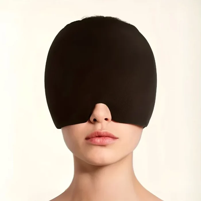 1 piece migraine hat, facial cooling gel headband, cold compress eye mask, adjustable headwear, face cooling product - Image 7