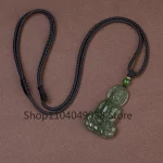 Guanyin Head Pendant Necklace Jade Pendant Bodhisattva Pendant Ladies' Fashion Matching Natural Jewelry - Image 6