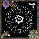 1pc Tarot card tablecloth, witch magic astrology altar decoration tablecloth, card game card push decoration tablecloth - Image 5