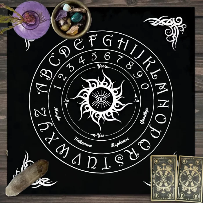 1pc Tarot card tablecloth, witch magic astrology altar decoration tablecloth, card game card push decoration tablecloth - Image 5
