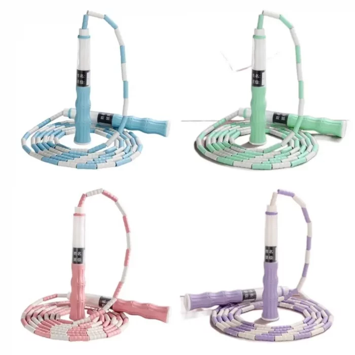 2.5 M Segmented Fitness Jump Rope Signable Adjustable Length Soft Bead Skipping Rope No Hurt Soft Bead Weight Loss Fitness - Image 4