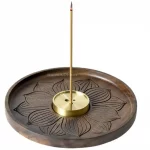 Multi-aperture Solid Wood Incense Inserted Pure Copper Incense Set DIY Household Indoor Line Incense Burner Zen Incense Holder - Image 7