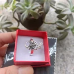 Buyee 925 Sterling Silver Female Big Ring Elegant Rose Flower Open Ring Finger for Women Fashion Ethnic Jewelry Circle Gift - Image 4