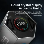 USB Timer LED Digital Kitchen Cooking Alarm Clock Countdown Timer Flip Cube Timer for Time Management, Concentration Improvement - Image 3