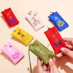 Lucky Spiritual Salt Pouch Spiritual Salt with Sachet Buddhist Spiritual Salt Pouch Necklace Amulet Blessing Sachets Pendant - Image 3