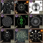 1pc Tarot card tablecloth, witch magic astrology altar decoration tablecloth, card game card push decoration tablecloth - Image 2