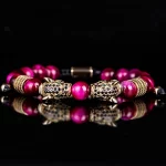 New Trend Double Leopard head Handmade tiger's-eye Bracelets Accessories Handmade Men's Jewelry Pulseras homme - Image 4