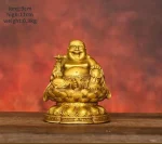 Copper Maitreya Big Belly Laughing Buddha Attracting Wealth Household Offerings Statue - Image 4