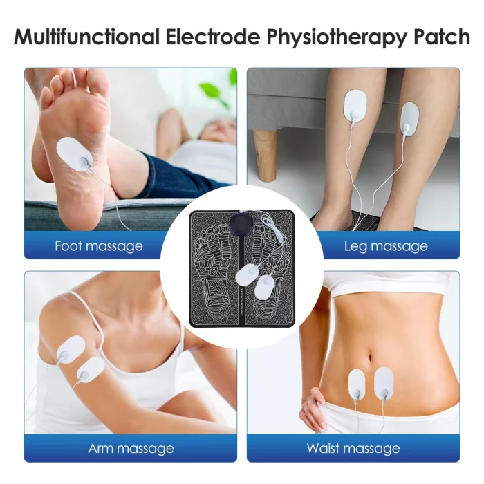 Rechargeable Electric Foot Massager Pad Electrostimulator Massage Mat EMS Muscle Massager Relax Feet Massage Fitness Masajeador - Image 7