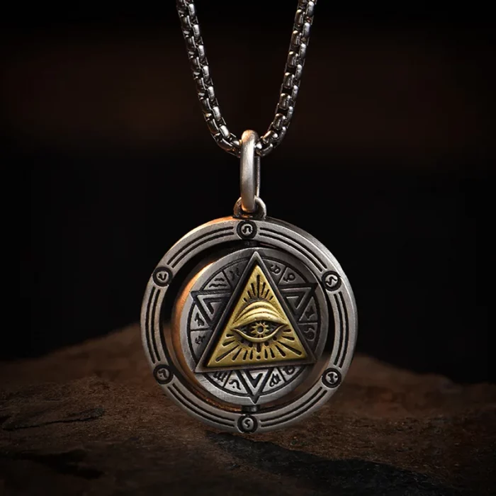 Eye of Horus Necklace Evil Eye Pendant Ancient Egypt Protection Necklace Jewelry Gift Men and Women Spiritual Amulets - Image 2
