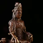 Feng Shui Copper Lucky Guanyin Ornaments Home Office Small Offering Buddha Statue Bodhisattva Decor - Image 4