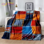 3D Ethiopia Colorful Flower Woven Art Baskets Mandala Soft Plush Blanket,Flannel Throw Blanket for Living Room Bedroom Bed Sofa - Image 5