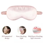 Imitated Silk Eye Patch Shading Sleep Eye Mask Eyepatch Travel Relax Cover Eyeshade Health Sleeping Shield Eye Care Tool - Image 4