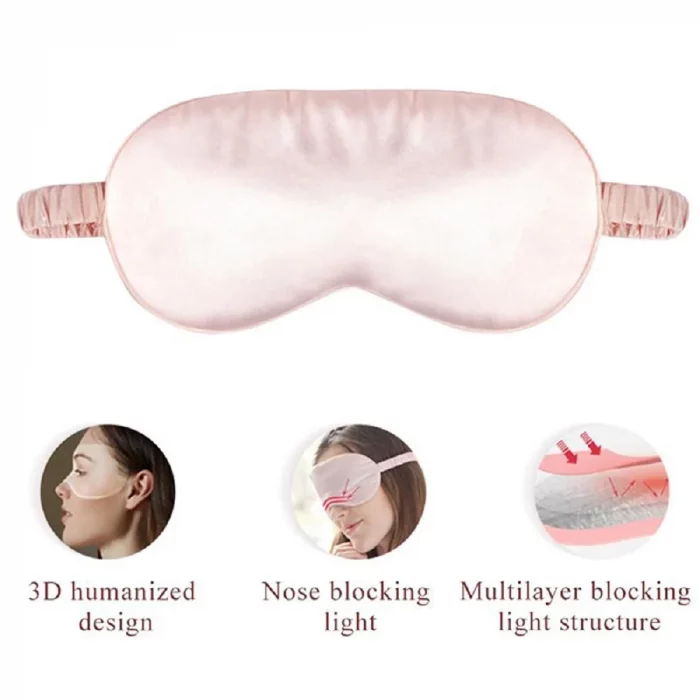 Imitated Silk Eye Patch Shading Sleep Eye Mask Eyepatch Travel Relax Cover Eyeshade Health Sleeping Shield Eye Care Tool - Image 4