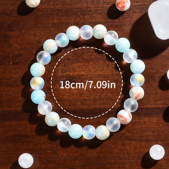8mm Natural Shoushan Stone Health Bracelet, Bringing Health and Longevity, Fashionable Beaded Bracelet for Men and Women - Image 7