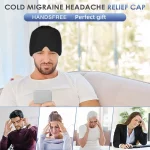 1 piece migraine hat, facial cooling gel headband, cold compress eye mask, adjustable headwear, face cooling product - Image 4