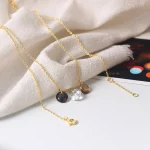 Natural Citrine Topaz Yellow Quartz Bare Stone Chocker For Women Elegant 925 Sterling Silver Gold Plated Fine Jewelry LMNI087 - Image 4